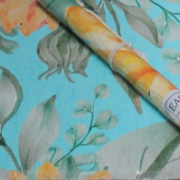 Summer FLowers fabric easidry travel mat for horse shows overnight using public bathrooms